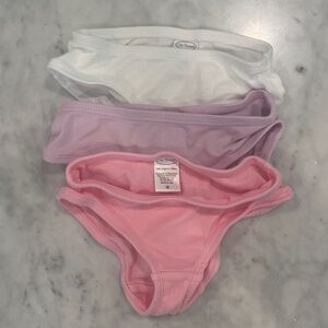 Kids' Pastel Underwear Set - White, Purple, and Pink NEW 3T
